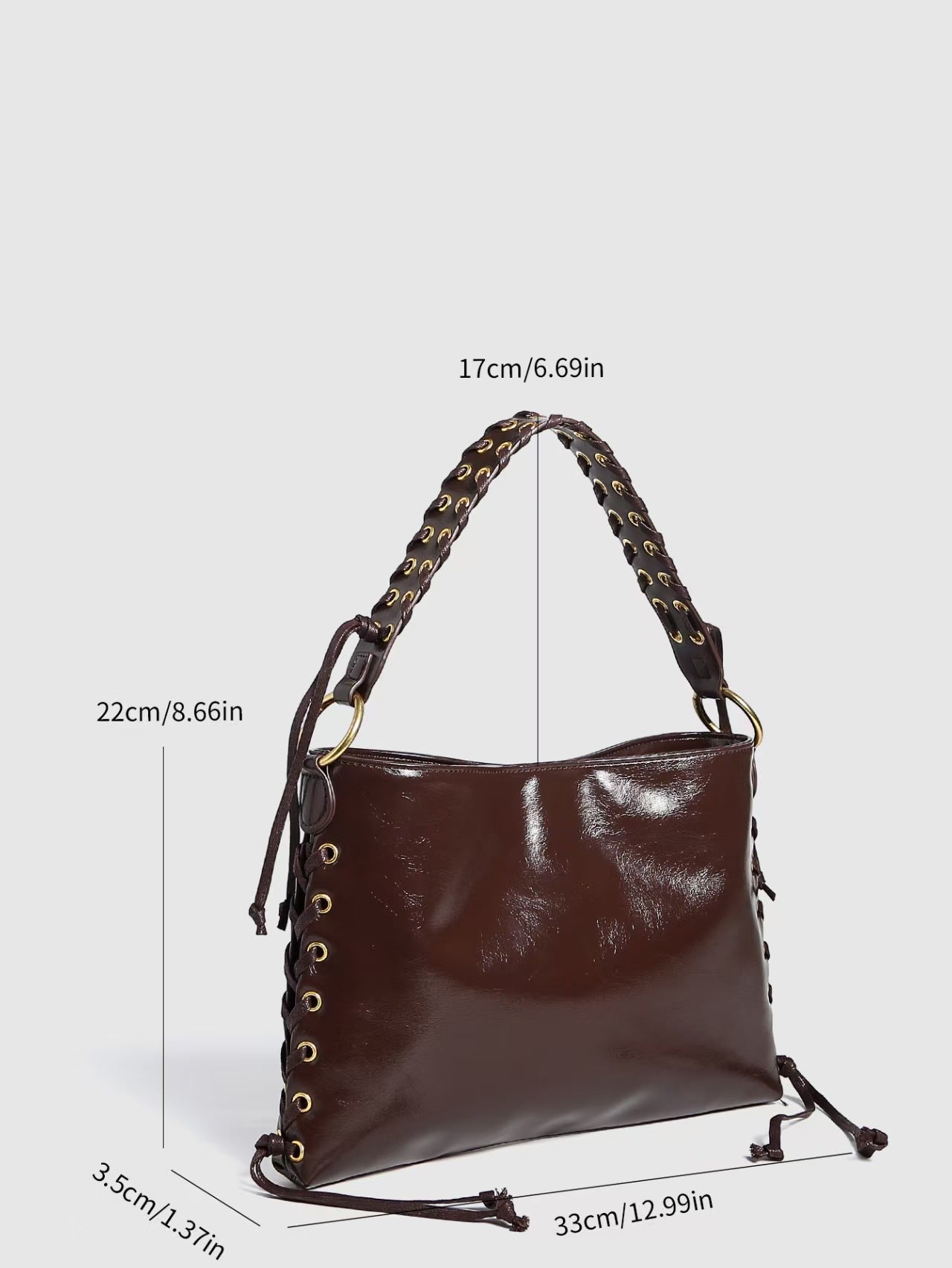 Studded Punk Shoulder Bag - DippedShop Wholesale - #6931