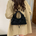 Retro Bowknot Solid Color Dumpling Habdbag 6W10BBG1865