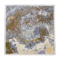 Vintage Floral Print Twill Silk Square Scarf MK2BW6W6NSI03