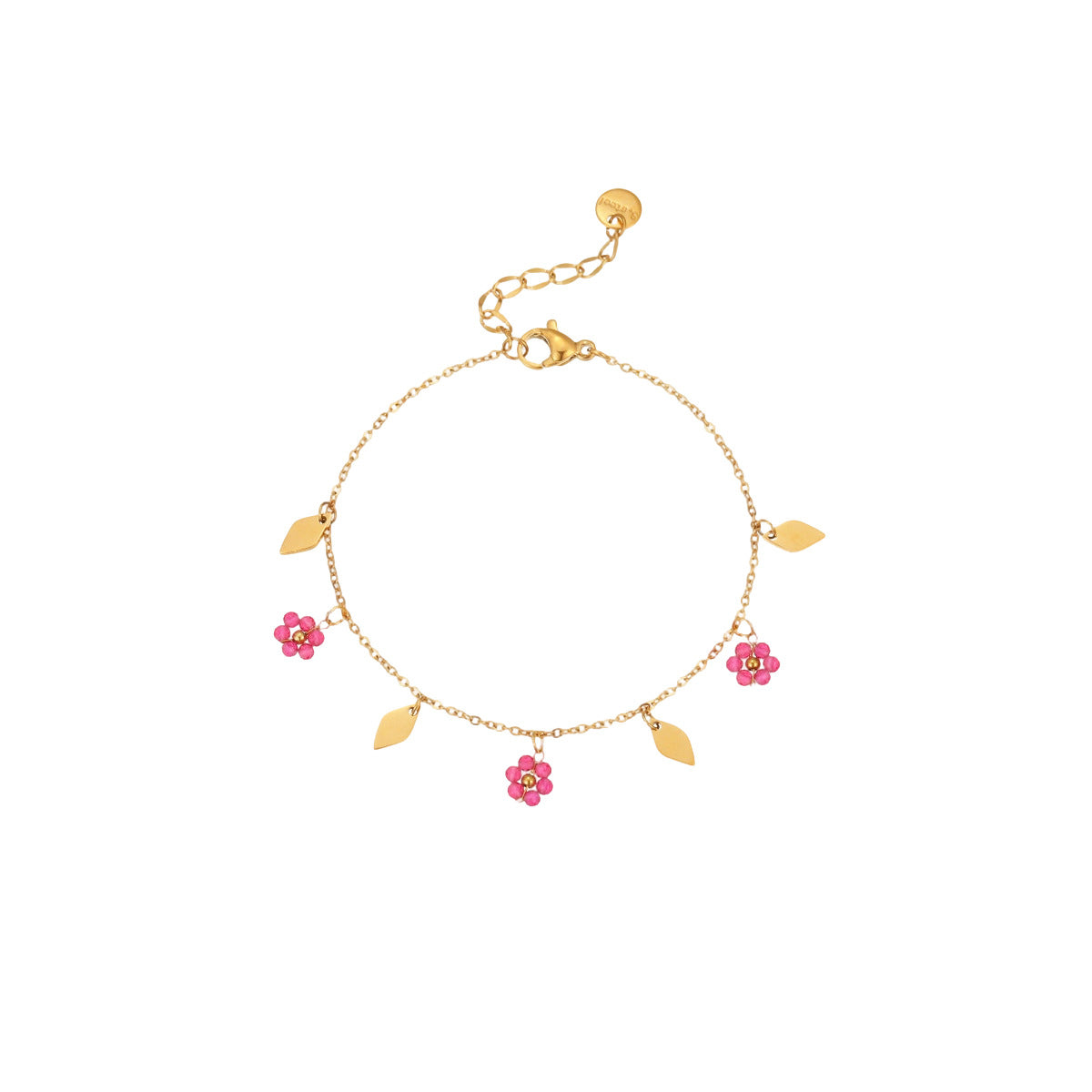 Gold Plated Daisy Chain Bracelet - DippedShop Wholesale - #6755