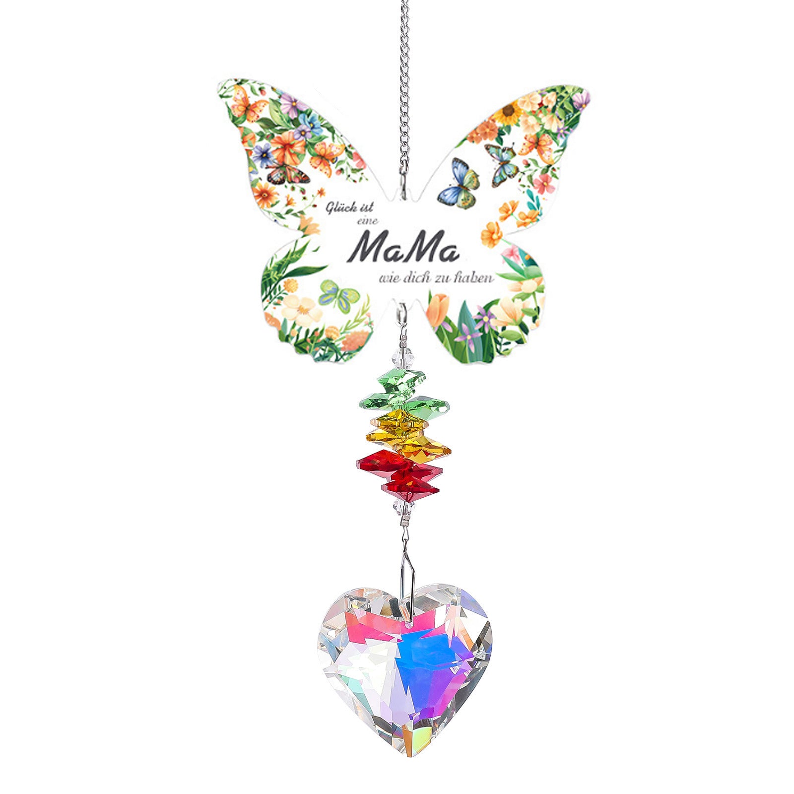 Oversized Butterfly Colorful Crystal Pendant Suncatchers MK2CZAS6H7HLS55