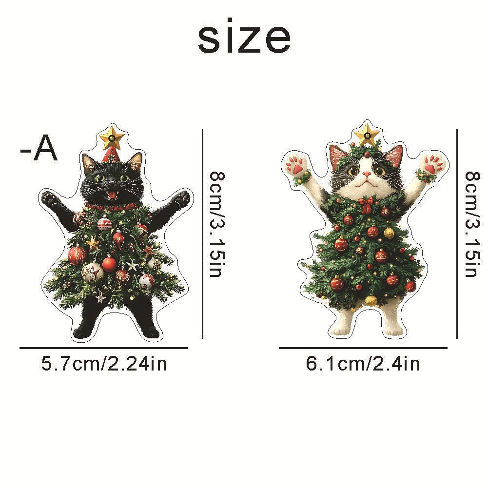 Christmas Tree Cat Christmas Haning Ornament 6H7HBW561