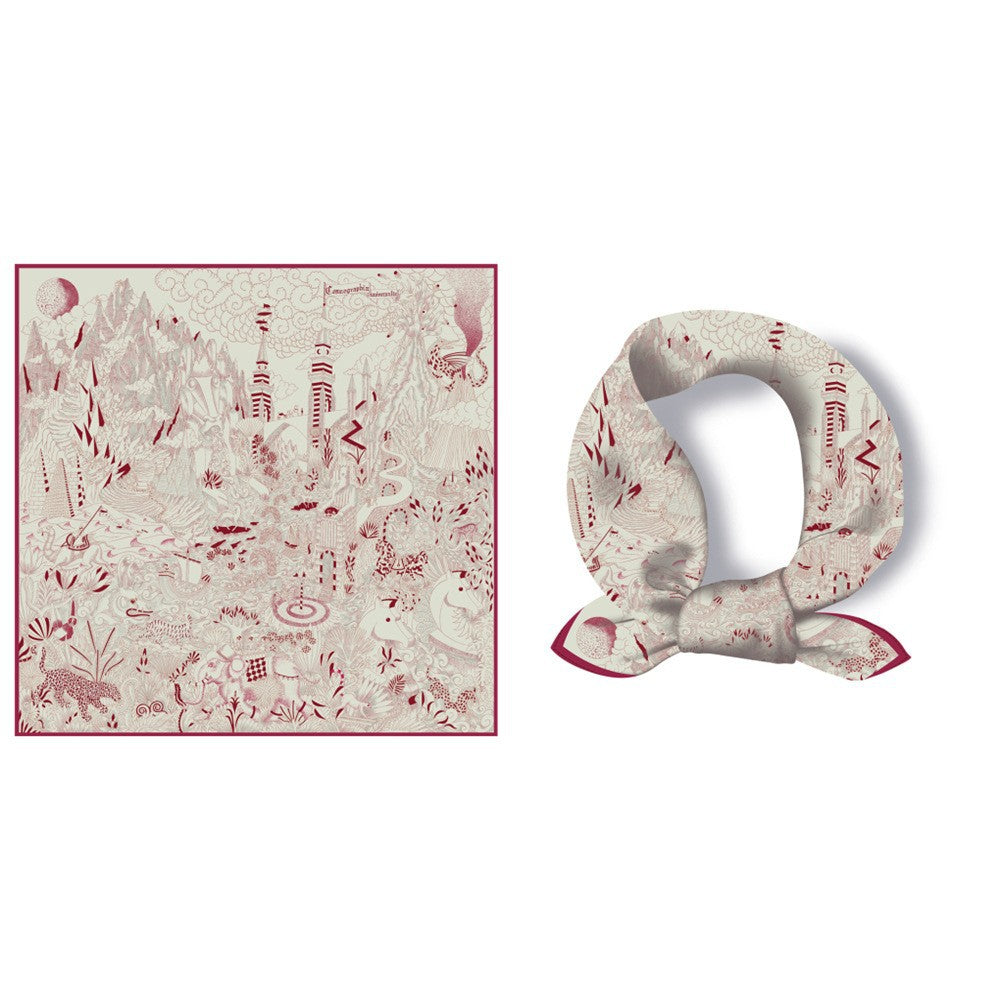 Abstract Universe Silk Scarf - DippedShop Wholesale - #6931