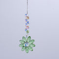 Colorful Crystal Ball Chain Floral Pendant Suncatchers MK2CZAS6H7HLS70