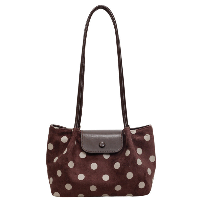 Retro Polka Dots Large Capacity Shoulder Bag 6W10BBG1923