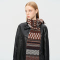 Vintage Boho Style Jacquard Knit Scarf 6W6NSW264
