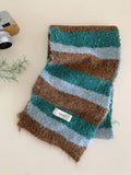 Striped Contrast Knit Scarf - DippedShop Wholesale - #7059