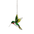 Hummingbird Painted Stained Glass Window Suncatcher 6H7HLS182