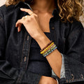 Vintage Irregular Natural Stone Beaded Bracelet Set 6W6JBR509