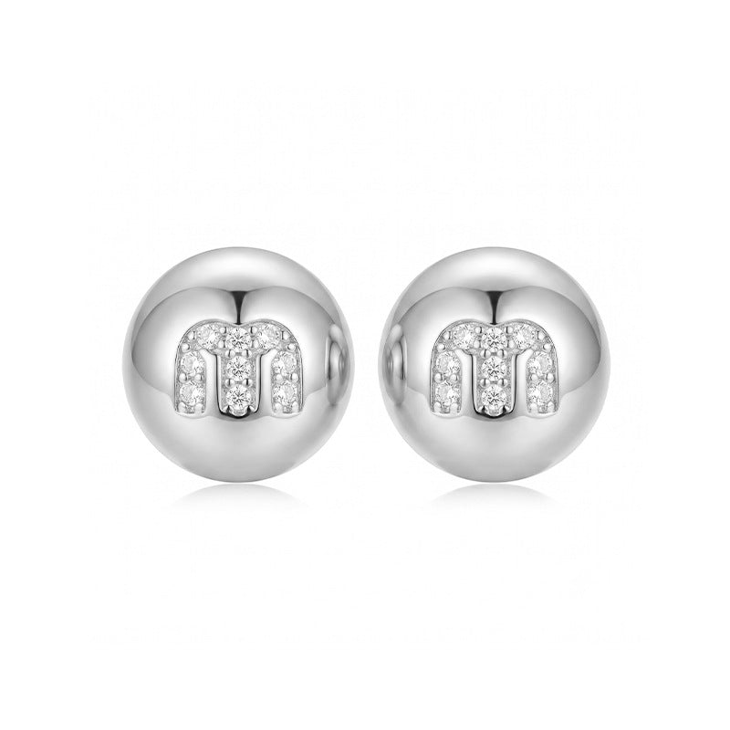 Stylish Gold Plated Rhinestones Stud Earrings 6W6JER577