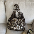 Wooden Beaded Tote Bag - DippedShop Wholesale - #5107