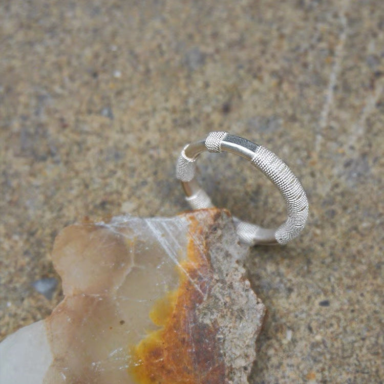 Minimalist Silver Filigree Ring - DippedShop Wholesale - #9699
