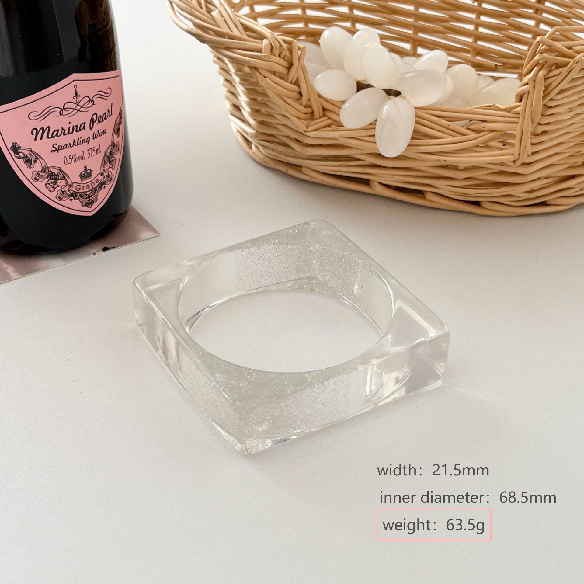 Chunky Irregular Resin Transpa - DippedShop Wholesale - #3827