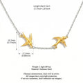 Creative Gold Plated Pin Pendant Choker Necklace 6W6JNC644