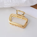 Minimalist Hollow Solid Color Metal Hair Claw MK2MBEP6W6HCP376