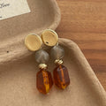 Vintage Geometric Resin Earrings - DippedShop Wholesale - #7123