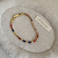 Fashion Colorful Cubic Zirconia Link Chain Bracelet 6W6JBR385