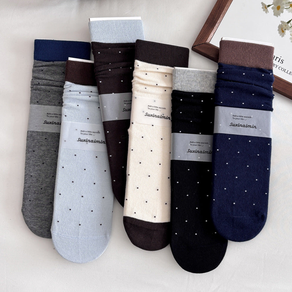 Slouchy Polka Dot Socks - DippedShop Wholesale - #9171