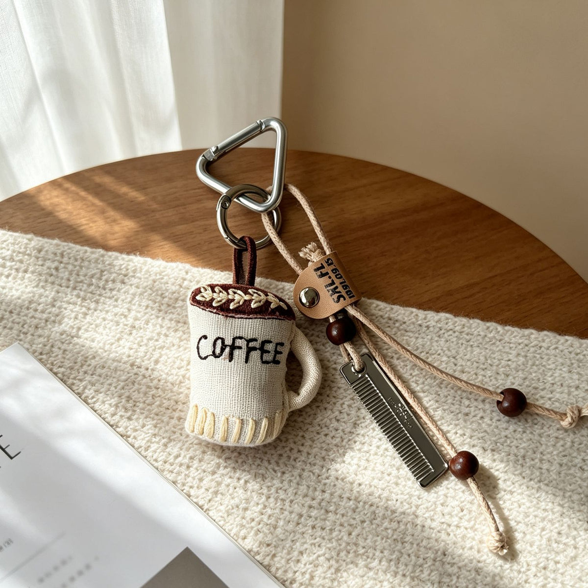 Coffee Cup Plush Bag Charm - DippedShop Wholesale - #1155