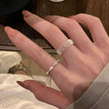 Cubic Zirconia Lace Open Ring - DippedShop Wholesale - #2867