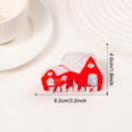 Cute Cartoon Christmas Gingerbread Hair Claw 6W6HCP1614