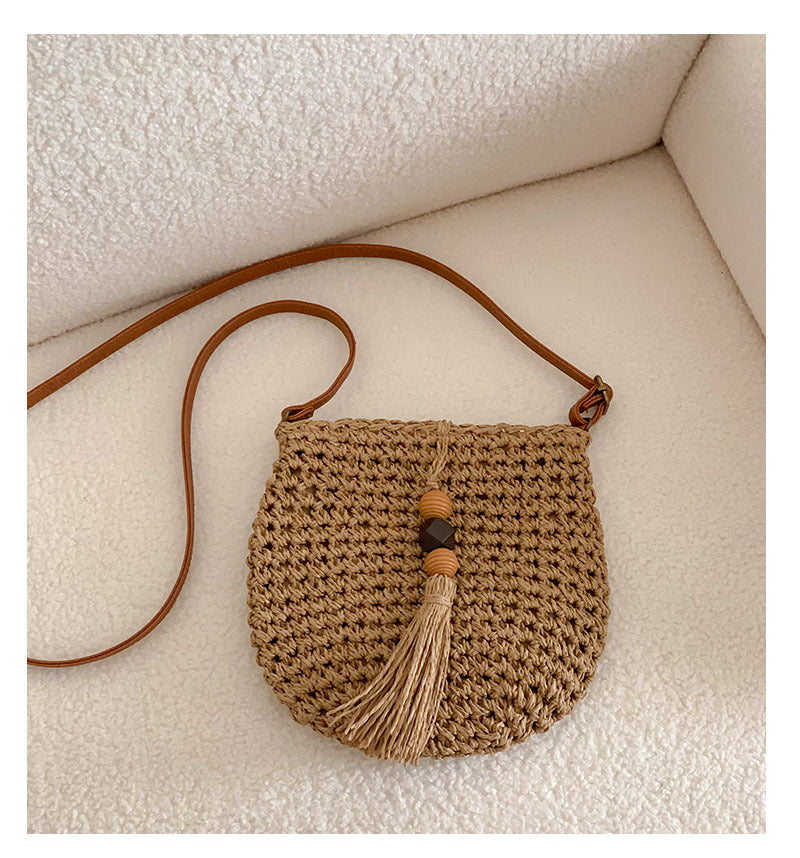 Bohemian Woven Crossbody Bag - DippedShop Wholesale - #7363