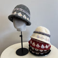 Jacquard Knit Bucket Hat - DippedShop Wholesale - #8035