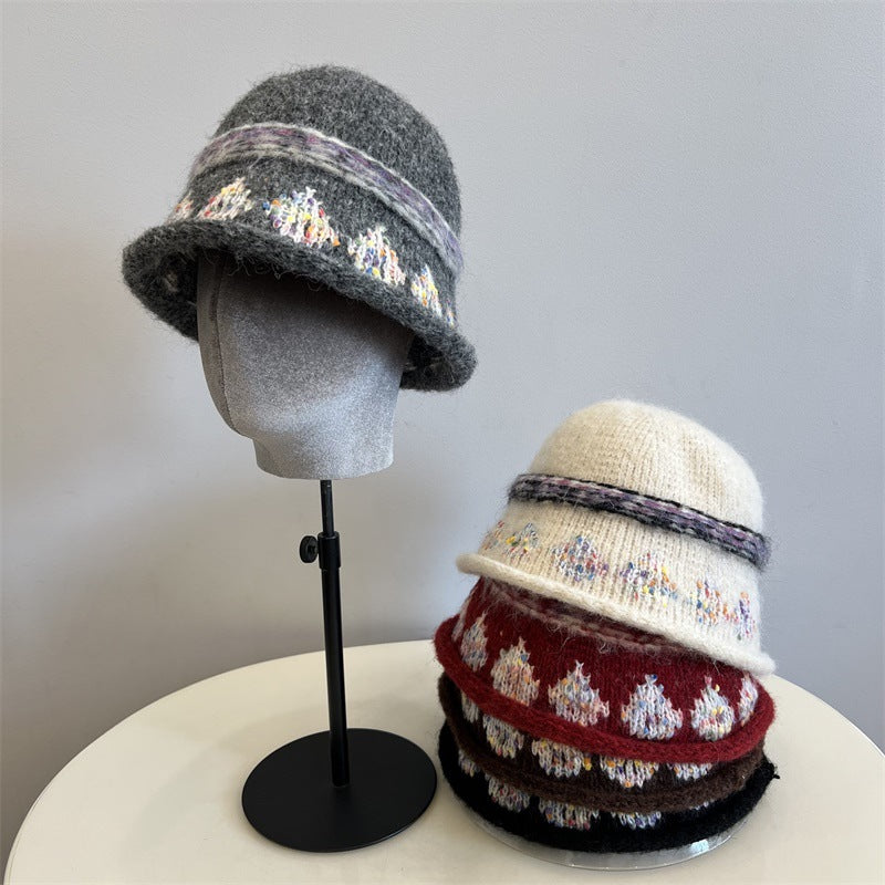 Jacquard Knit Bucket Hat - DippedShop Wholesale - #8035