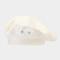 Vintage Floral Rhinestones Knit Portable Beret Cap MK2COW6W6HAT227