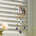 Natural Stone Moon Crystal Pendant Hanging Suncatchers MK2CZAS6H7HLS81