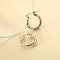 Rhinestone Pearl Hoop Earrings - DippedShop Wholesale - #4915