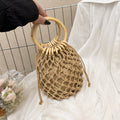 Straw Woven Beach Handbag - DippedShop Wholesale - #7491