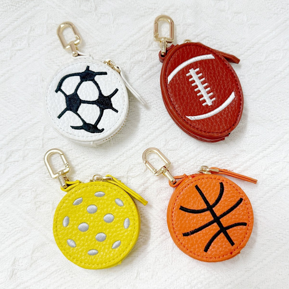 Football Coin Purse Keychain - DippedShop Wholesale - #7891