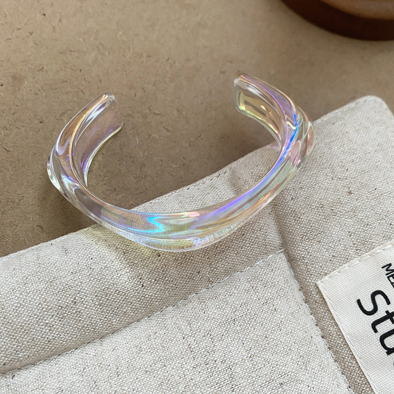 Stylish Shell Pearl Resin Bang - DippedShop Wholesale - #4675