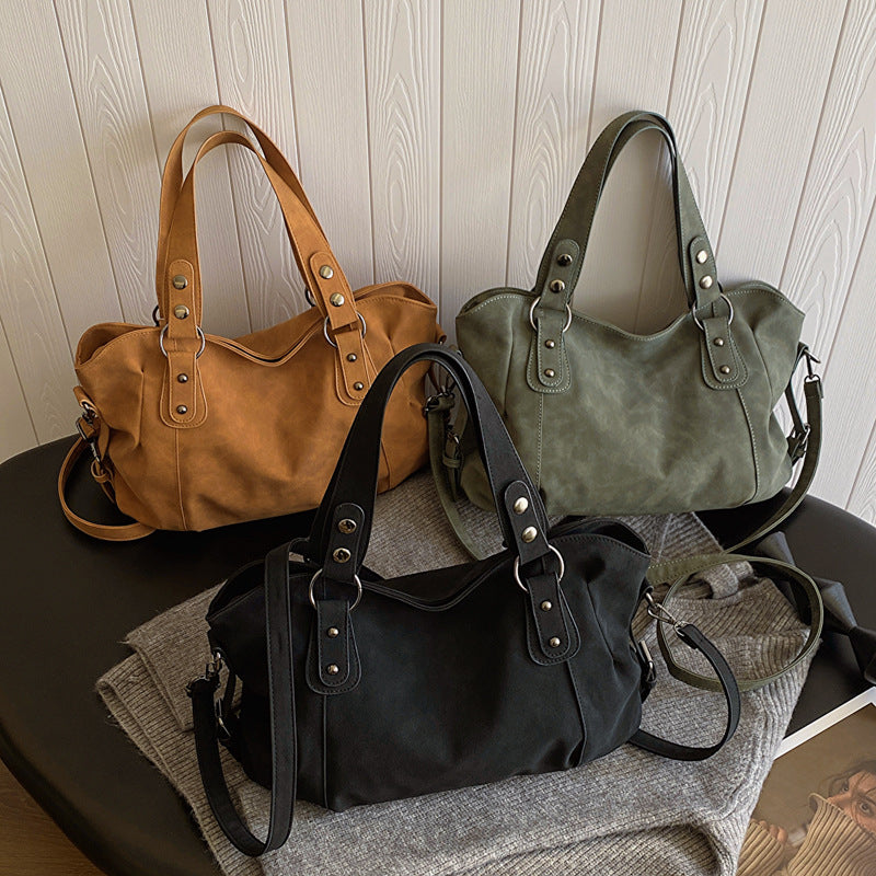 Trendy Solid Color Large Capacity Tote Bag 6W10BBG2468