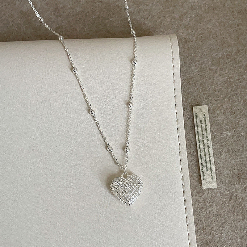 Woven Heart Pendant Necklace - DippedShop Wholesale - #4675