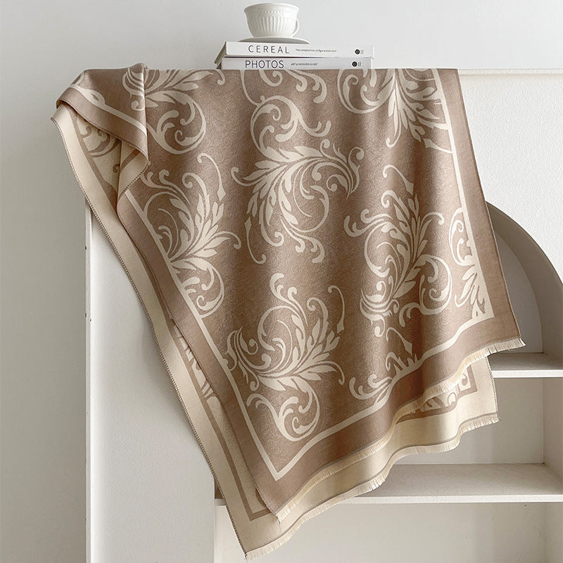 Jacquard Tassel Scarf - DippedShop Wholesale - #2115