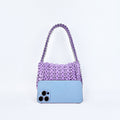 Stylish Solid Color Hand Woven Glitter Sequin Handbag 8CW6BBG514T