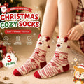 3D Animal Ear Cute Christmas Red Socks 6W8FSO897
