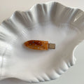 Stylish Marble Texture Rhinestones Duckbill Hair Clip 8AS6HCP388L