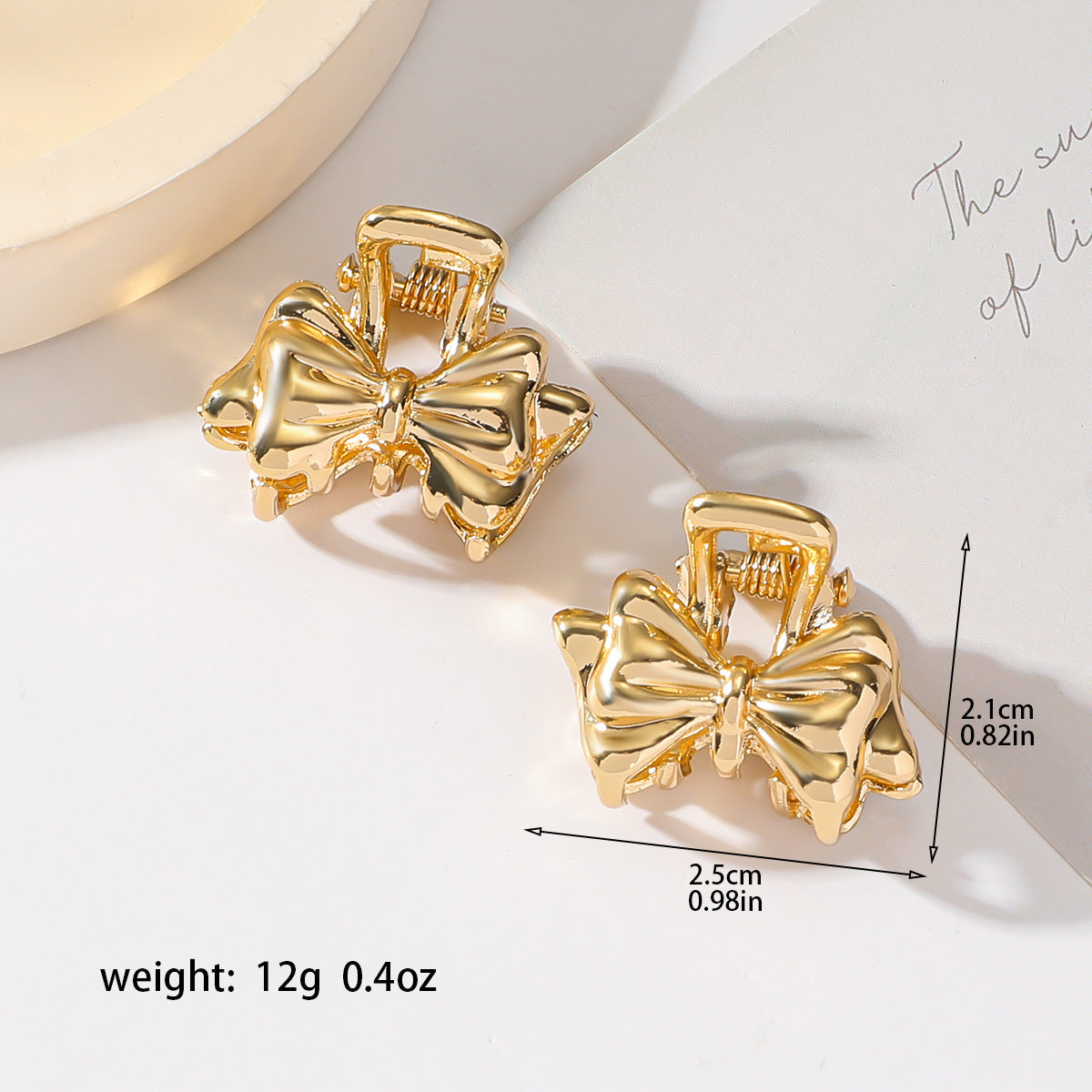Gold Butterfly Hair Claw - DippedShop Wholesale - #3043