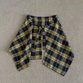 Fashion Plaid Half Skirt Tie Waist Hip Scarf 6W1SL43