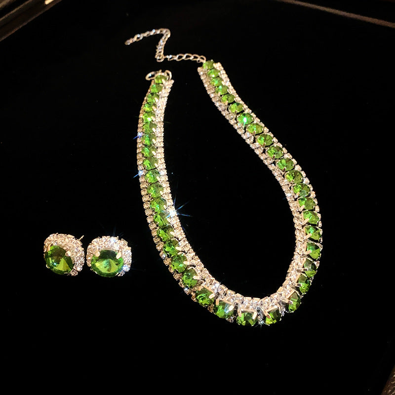 Elegant Geometry Rhinestone Choker Necklace 6W6JNC956