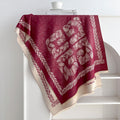 Reversible Jacquard Shawl Scarf - DippedShop Wholesale - #5331