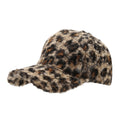 Vintage Fuzzy Plush Leopard Print Baseball Cap 6W6HAT927