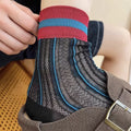 Striped Color Block Socks - DippedShop Wholesale - #6451