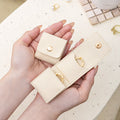 Trendy Solid Color Portable Ring Jewelry Case 6W13HSJ124