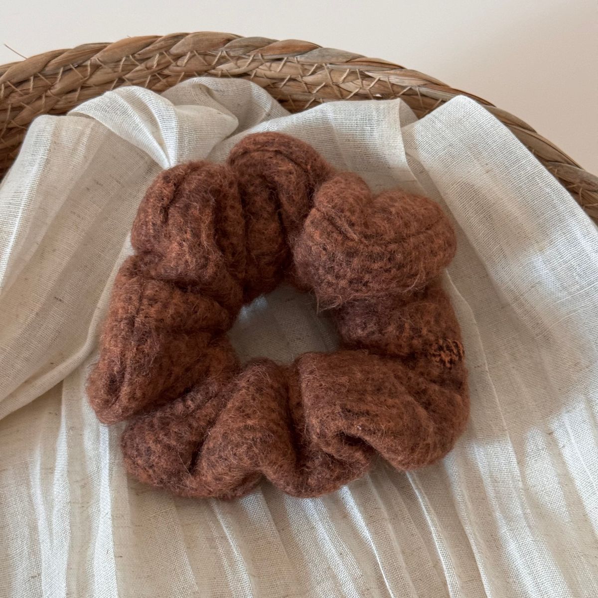 Minimalist Solid Color Knit Hair Scrunchies 6W6HSR323