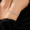 Elegant Rhinestones Bowknot Adjustable Bracelet 6W6JBR673