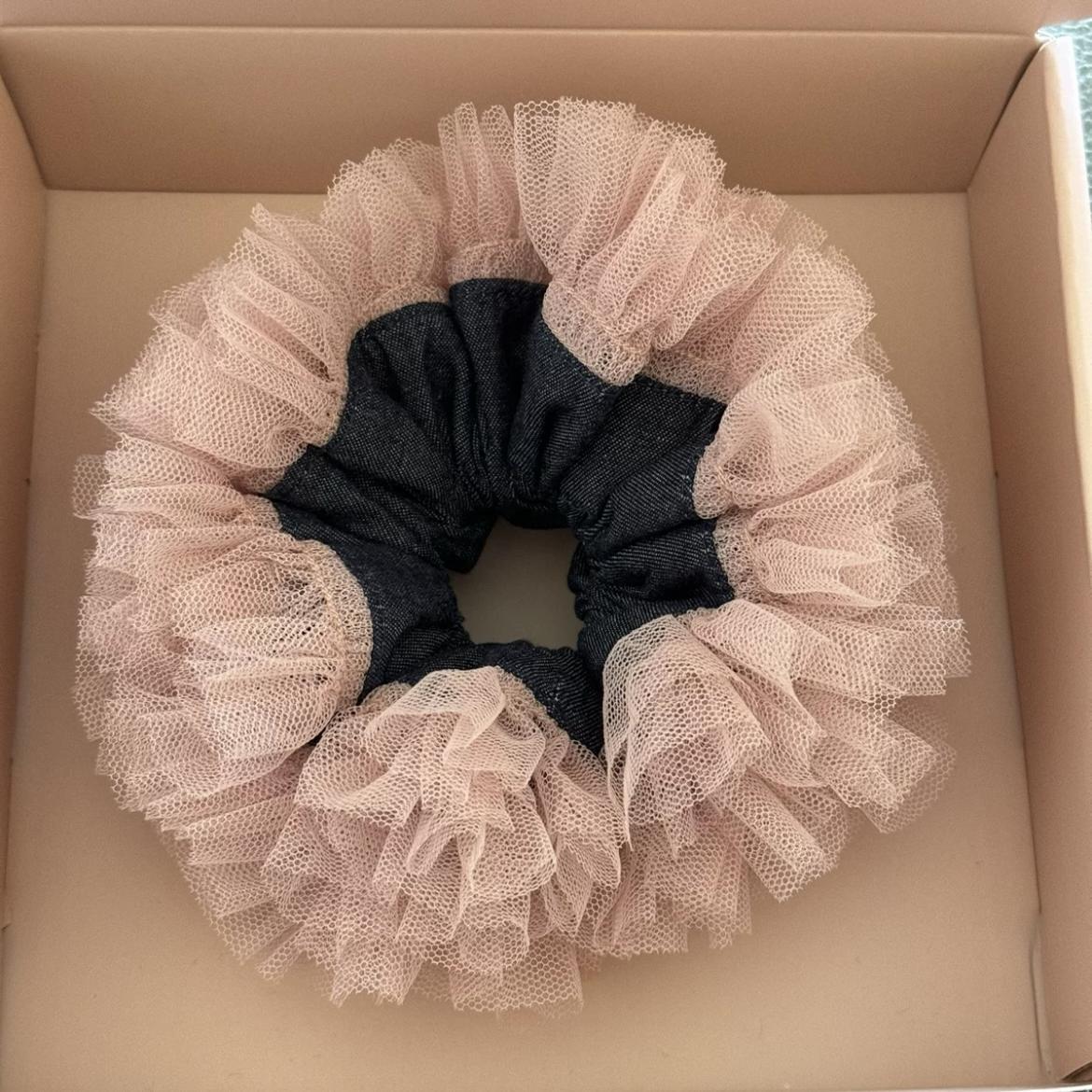 Oversized Tulle Lace Mesh Hair Scrunchie 6W6HSR468